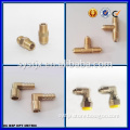 High quality CNC machining threaded and barbed copper fitting